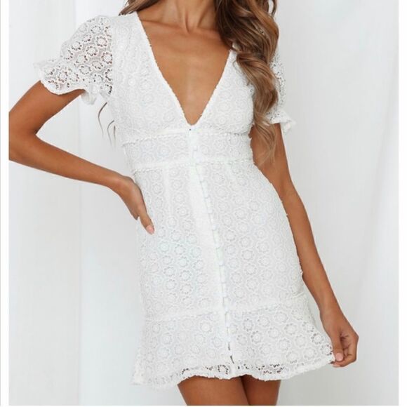 NWOT Hello Polly Eyelet Dress - Picture 1 of 5
